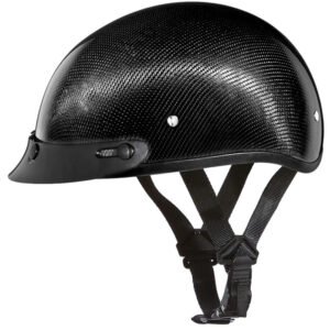 Daytona Skull Cap Helmet Grey Carbon Fiber