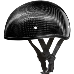 Daytona Skull Cap Helmet w/o Visor Grey Carbon Fiber